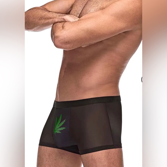 Private Screening Pot leaf pouch short - Picture 5 of 5